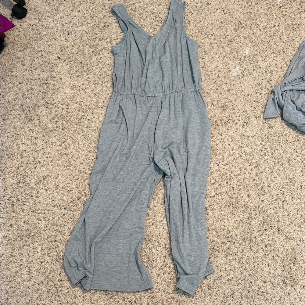 Time and Tru Light Blue Jumpsuit